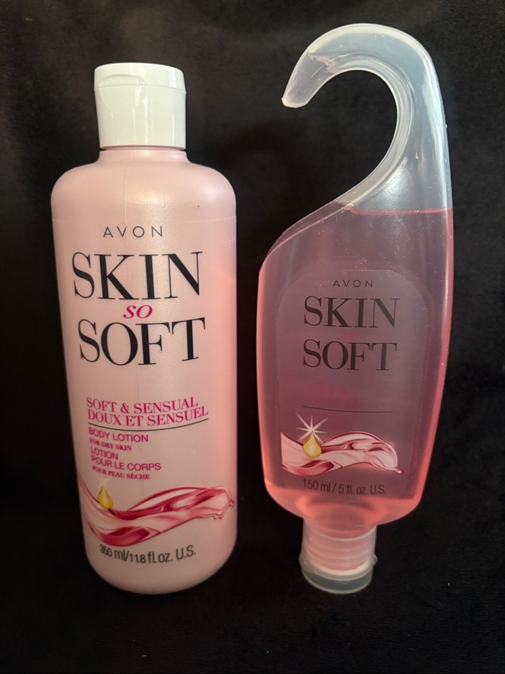 Avon Skin So Soft 2 Piece Body Lotion and Shower Gel Soft and Sensual Pink